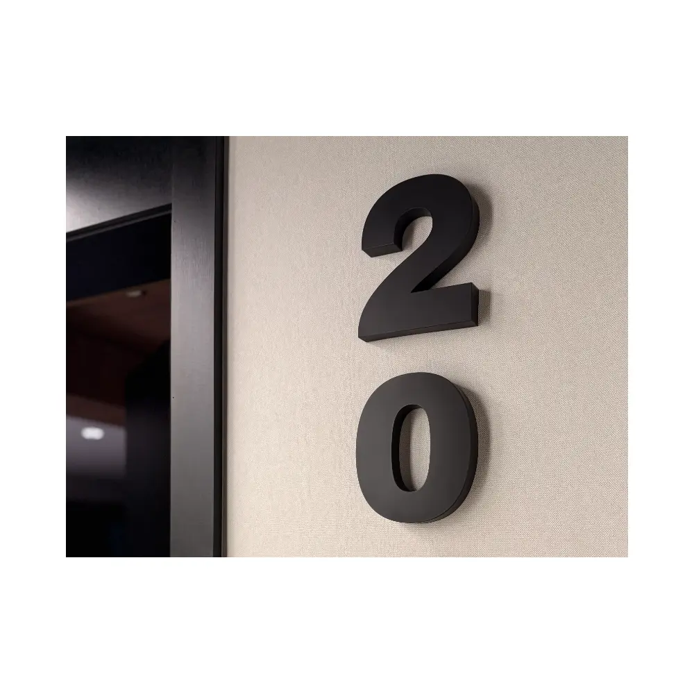 Modern Home Door Number Wall Mount Smart Door Sign Recognition Door Lock Control Smart Home Residential Door