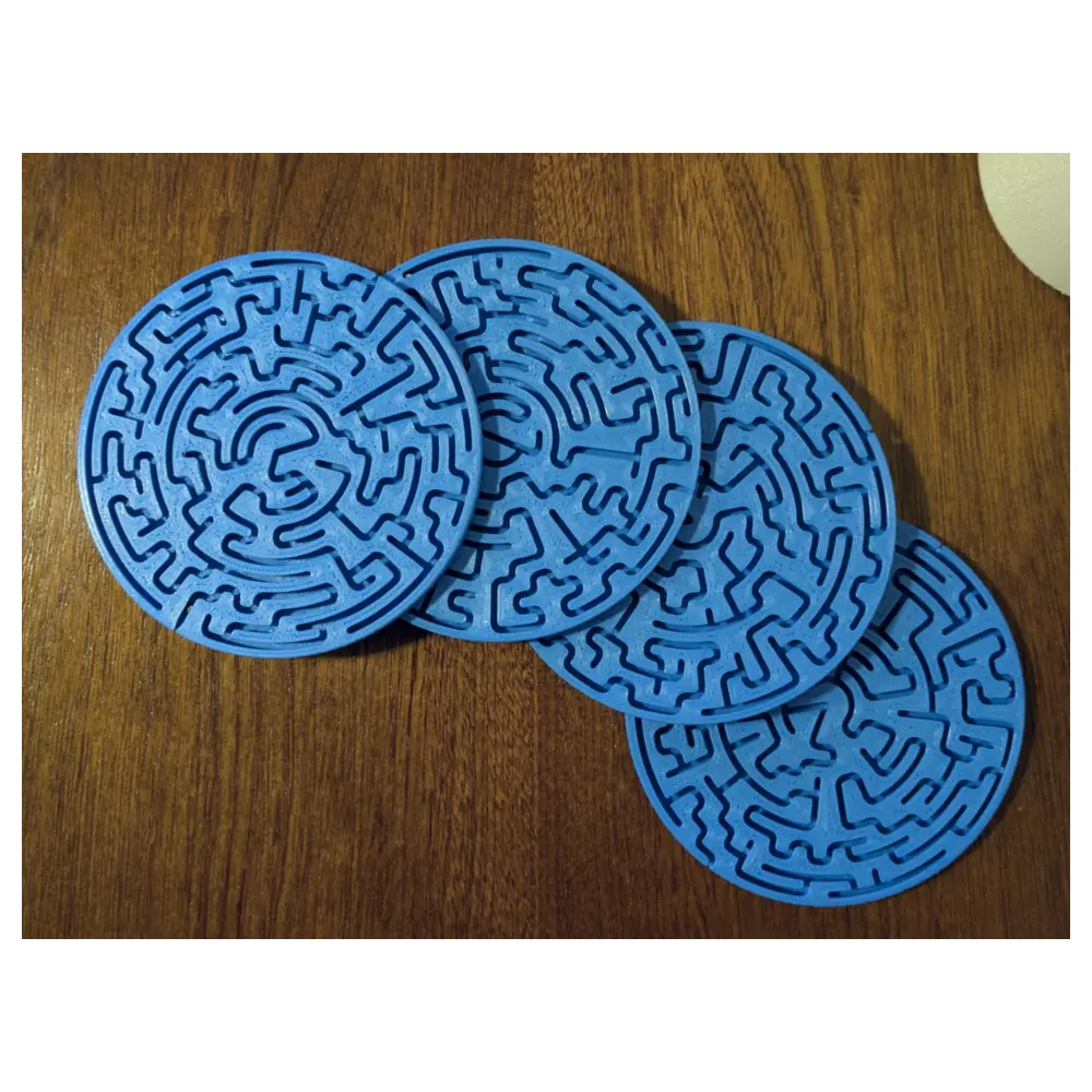 Marble Maze Coaster 3mm Marbles Desktop Game Puzzle Toy Marble Collection Fun Mat