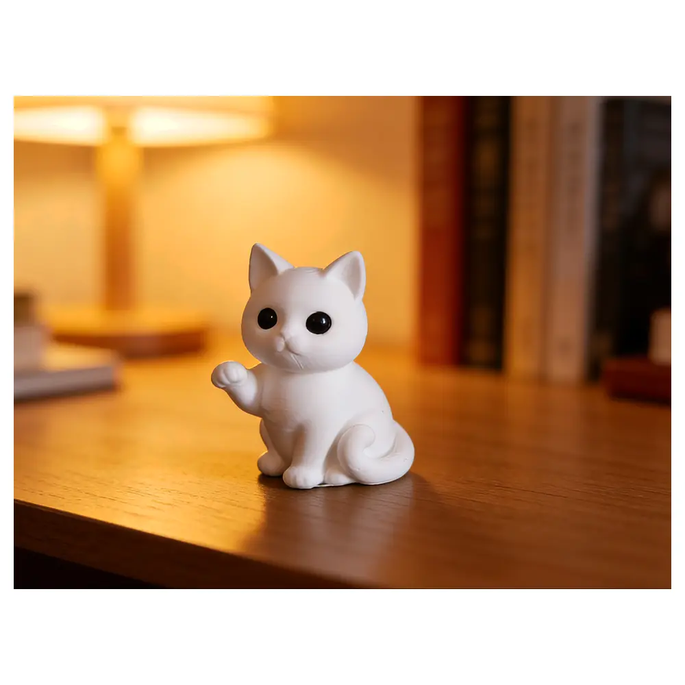 Cute Cat Desktop Figurine Cat Decoration Small Animal Figurine Desk Decor Gift Idea