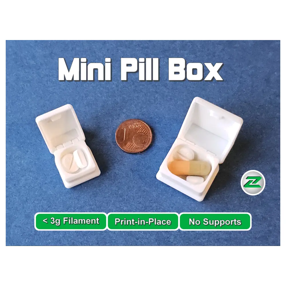 Travel Mini Pill Organizer 3g Printed Medication Storage Case Parts Portable Pill Box Accessories