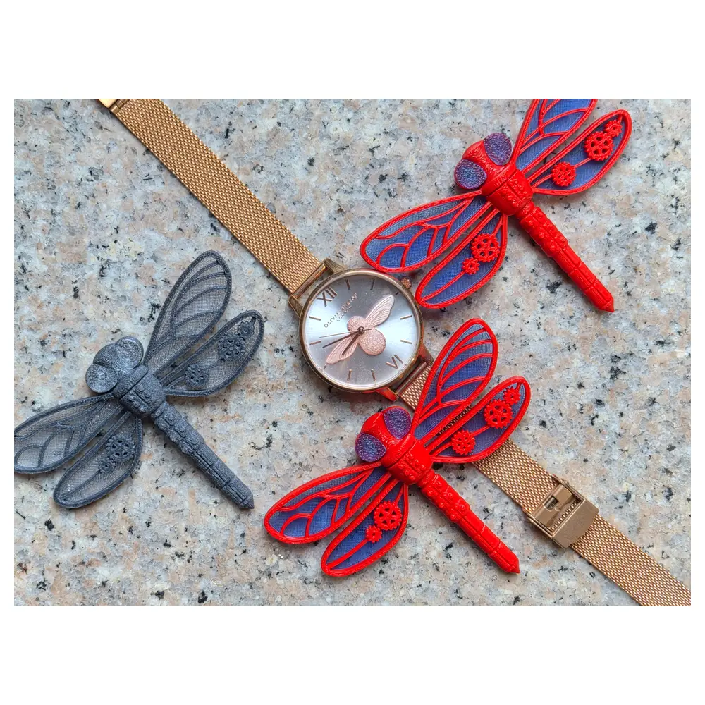 Steampunk Dragonfly Rotating Eye Mechanical Toy Moving Eyeball Flying Insect Model Gift