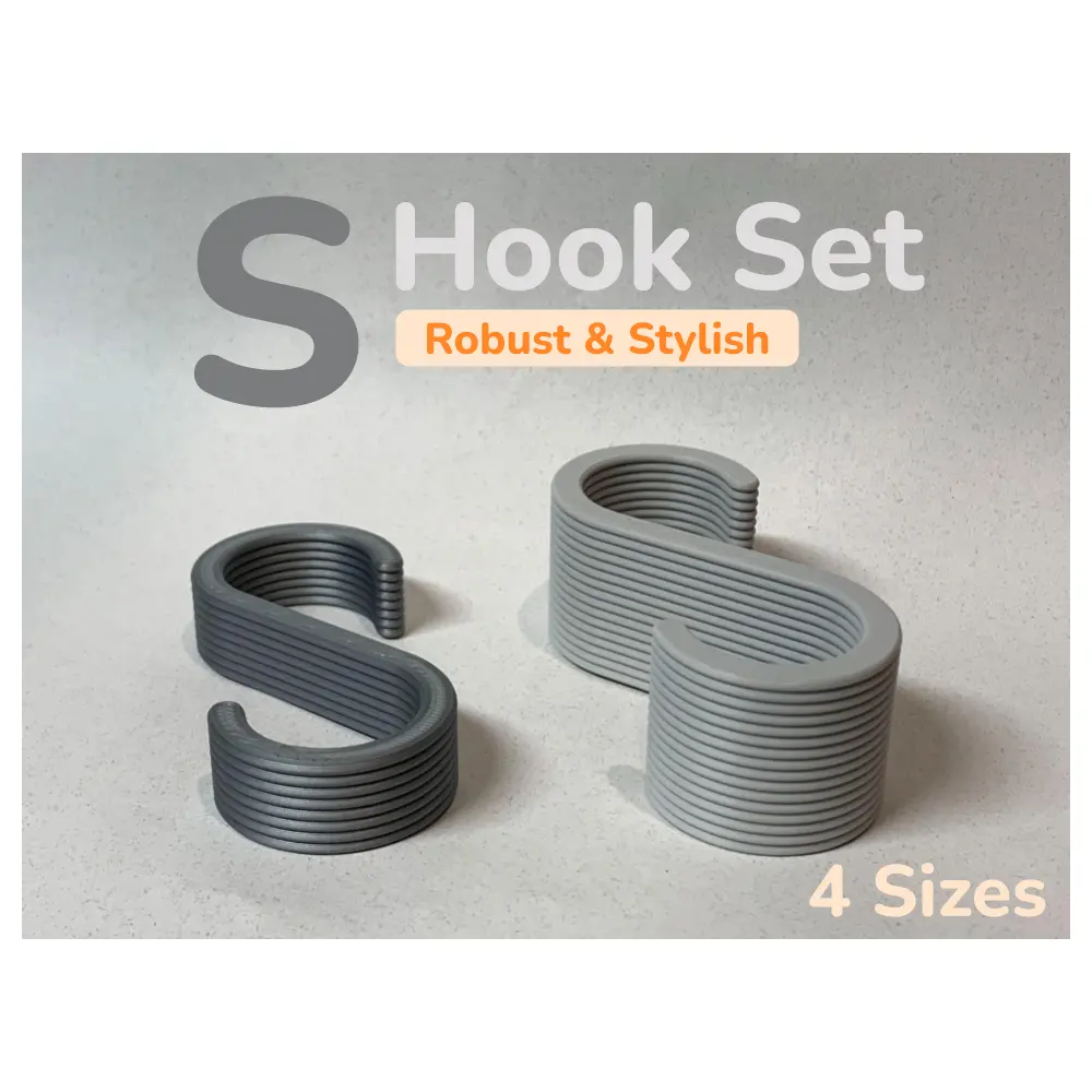 S Hooks Wall Hooks Hanging Hooks Multi Purpose Hooks for Decor Storage Organization