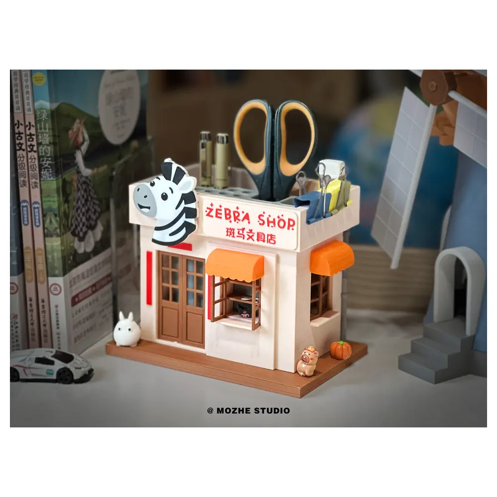 Zebra Stationery Organizer Multi Purpose Pen Case Student Supplies Storage Box Office Supplies Organizer Paper File Storage Parts Accessories