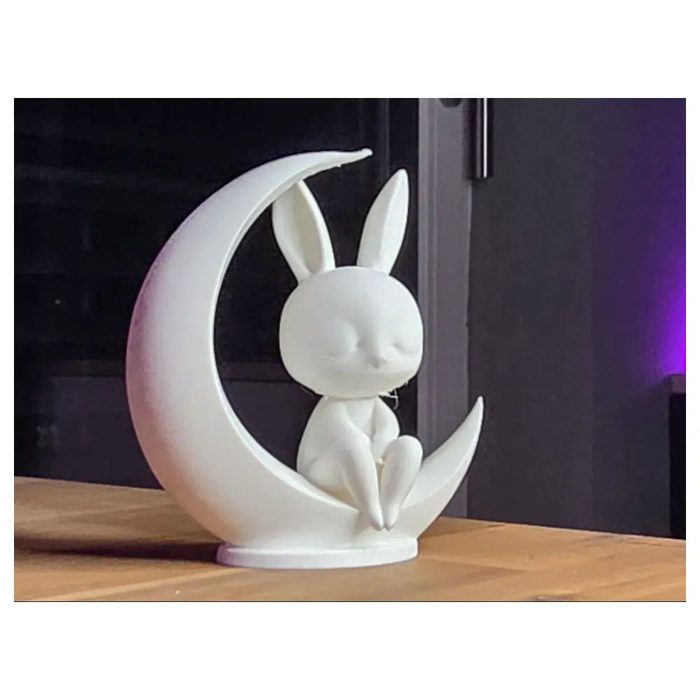 Cute Moon Rabbit Toy Simple Kawaii Plush Toy Small Animal Plush Electronic Pet Kids
