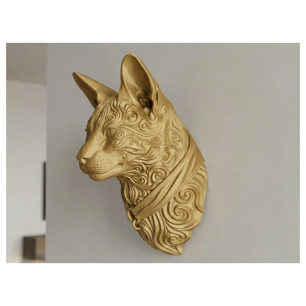 Cat Art Wall Decor Hanging Canvas Wall Art Pet Decoration Wall Stickers Cat Art Sculpture Decorative Pieces