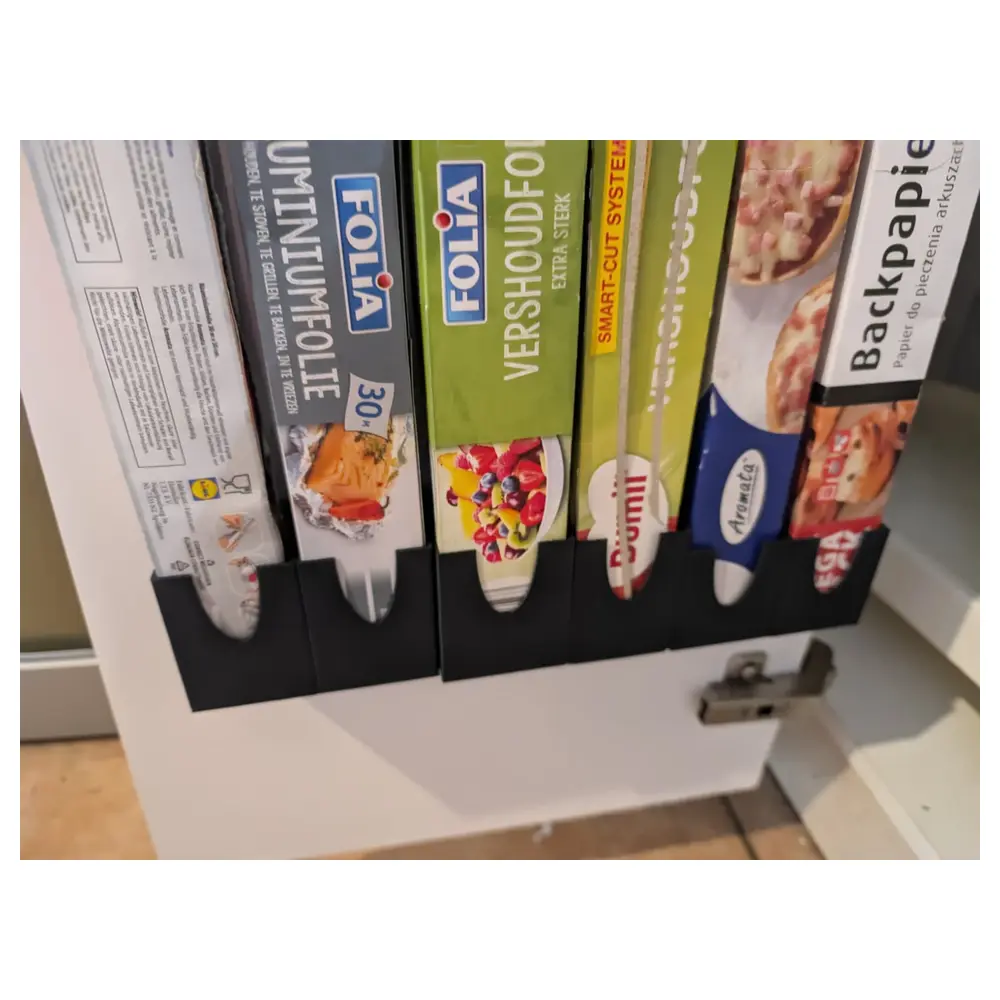 Kitchen Storage Film Roll Holder Foil Organizer Shelf Storage Solutions Kitchen Gadgets