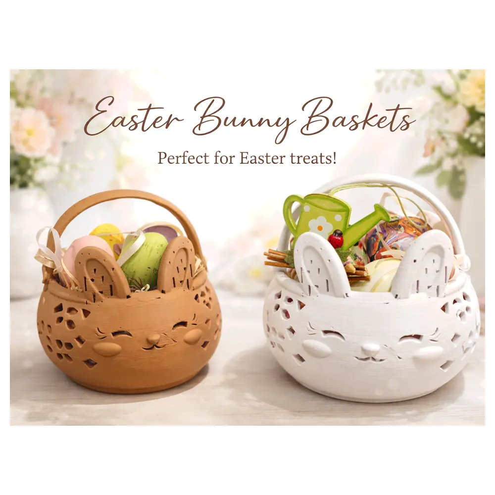 Bunny Ear Easter Basket Cute Easter Gift Ideas Easter Basket Accessories Easter Decoration Supplies