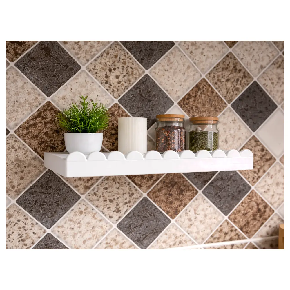 Simple Shelves Wall Mounted Storage Brackets Adhesive Screws Display Shelves Home Organization