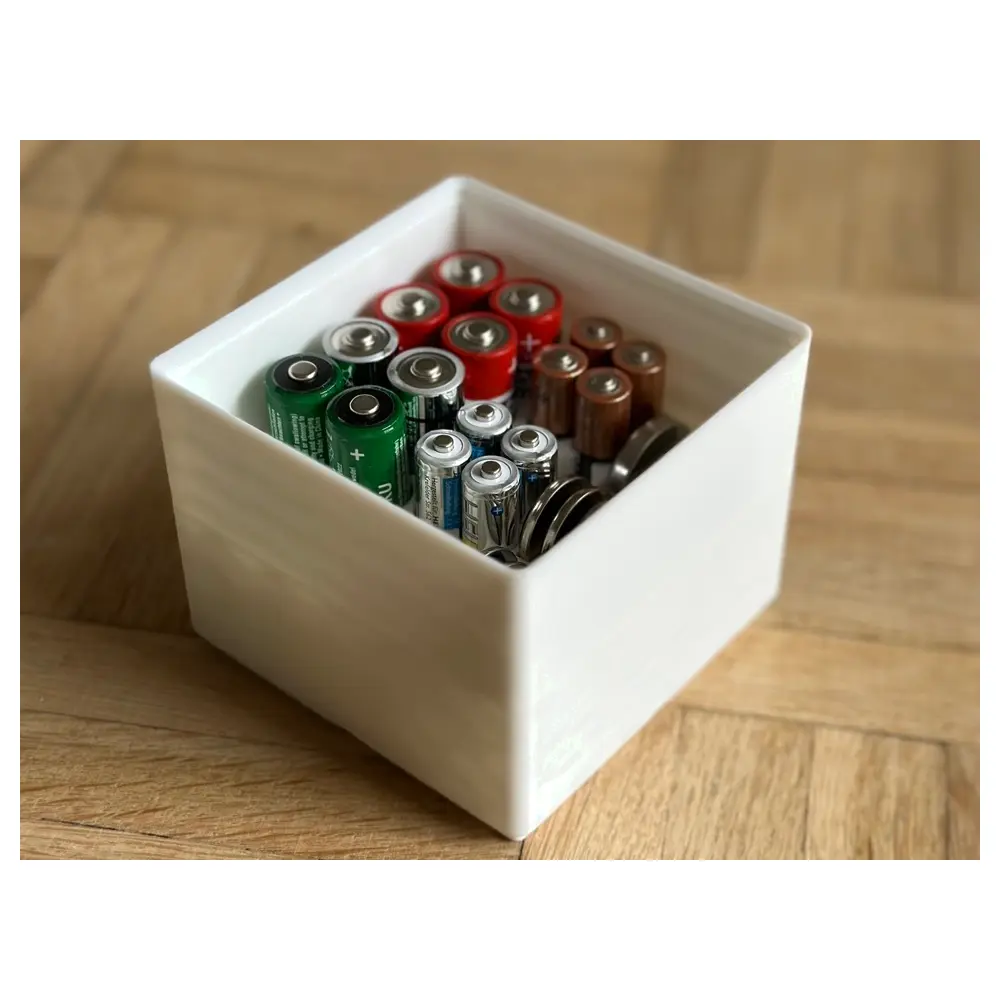 Battery Box Organizer Stackable AA AAA CR Batteries Storage 4x4 Gridfinity Compartment System