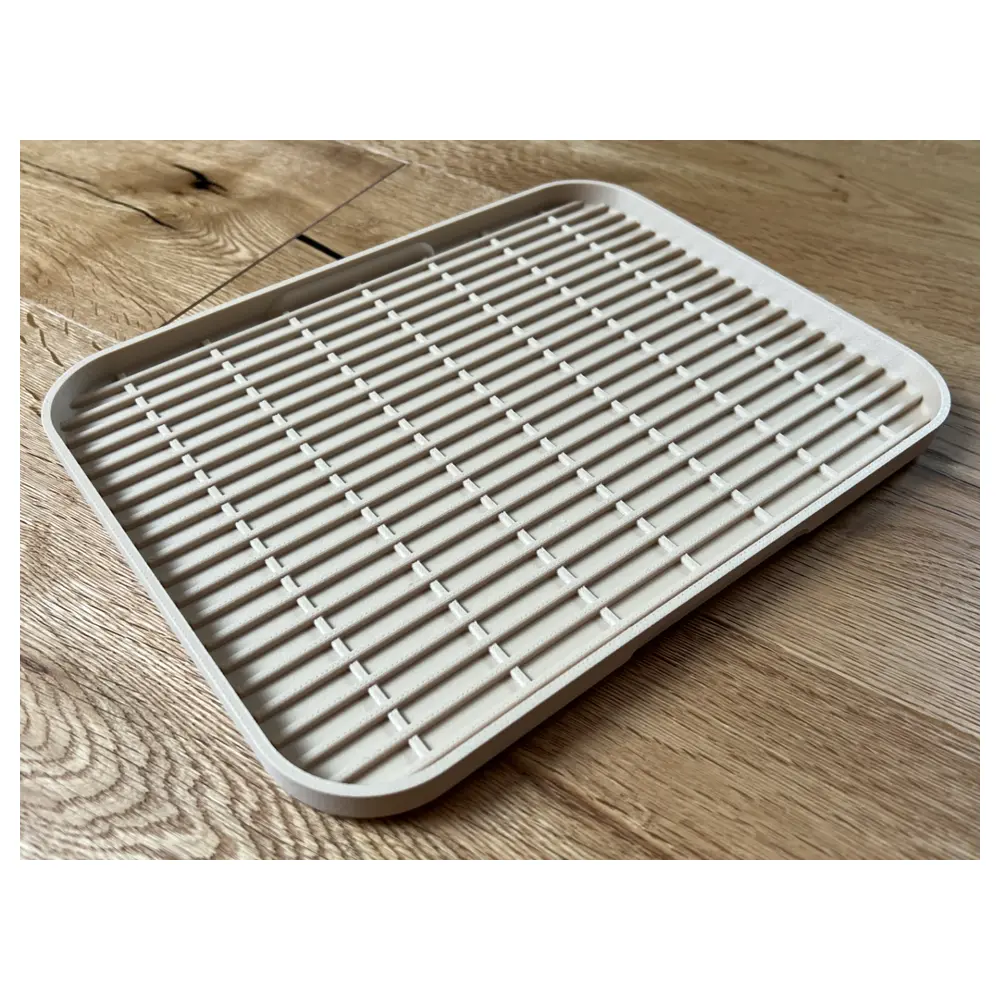 Glass Tray 27x205cm Baking Dish Drip Tray with Drainage Basket Kitchen Accessories Universal Tray