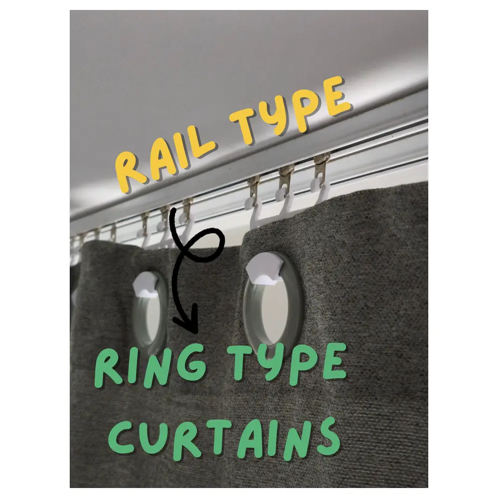 Curtain Track Turn Ring Hooks Track System Magnetic Mount Easy Installation Curtain Accessories Multi Functional