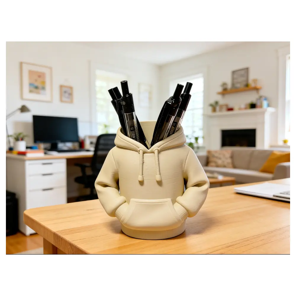 Hoodie Pencil Holder Phone Stand Lazy Gadget Desktop Organizer Multi functional Creative Gift