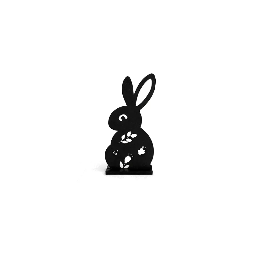 Easter Shadow Flower Cutout Rabbit Spring Decor Art Sculpture Ornament Clip Art