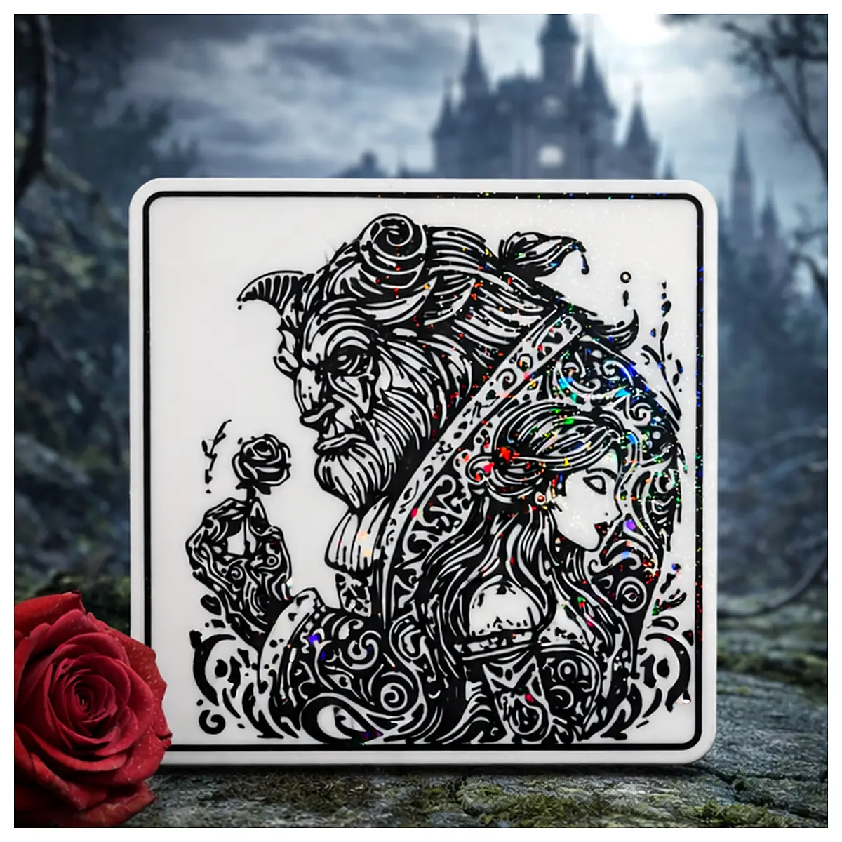 Insulated Cup Coaster Legendary Rose Coffee Coaster Ice Pack Drink Cup Coaster Insulated Cup Accessories Ice Bucket