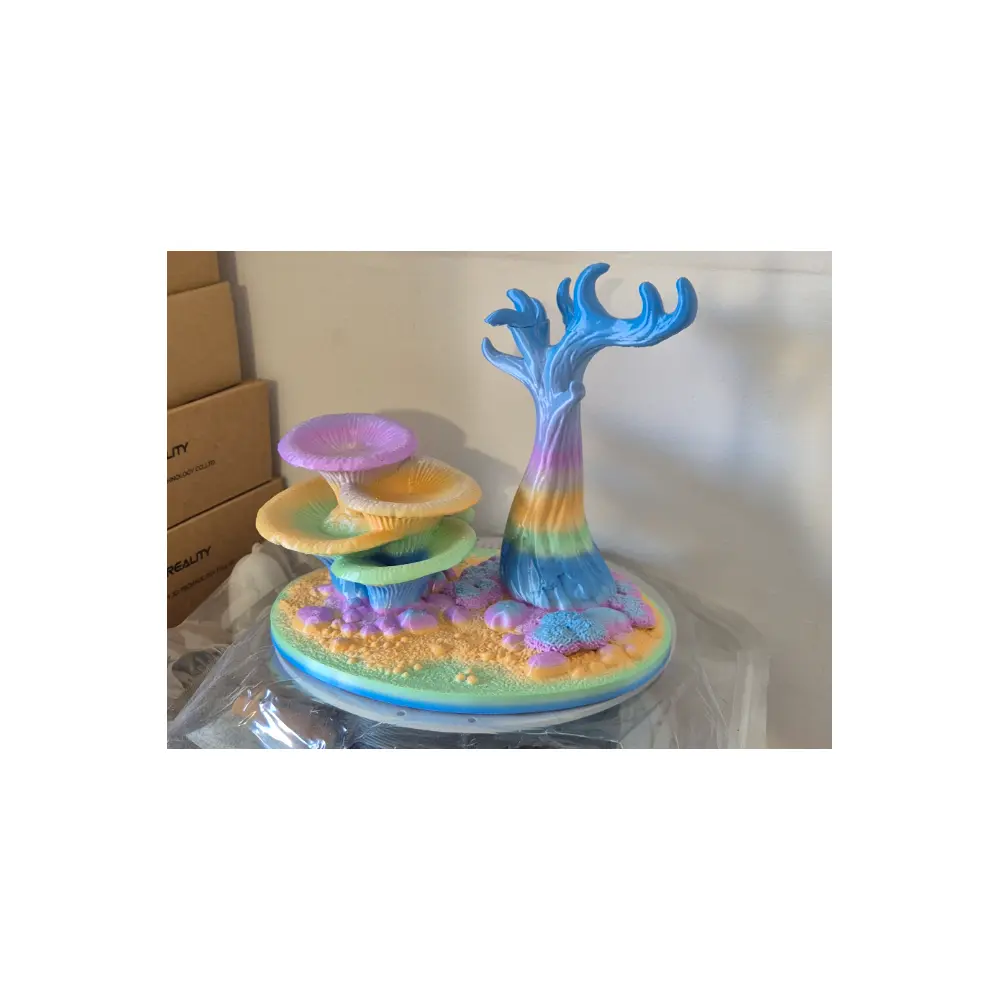 Jewelry Display Stand Blue Oyster Mushroom Display Shelf Decorative Mushroom Holder Blue Organizer Creative Accent Blue Oyster