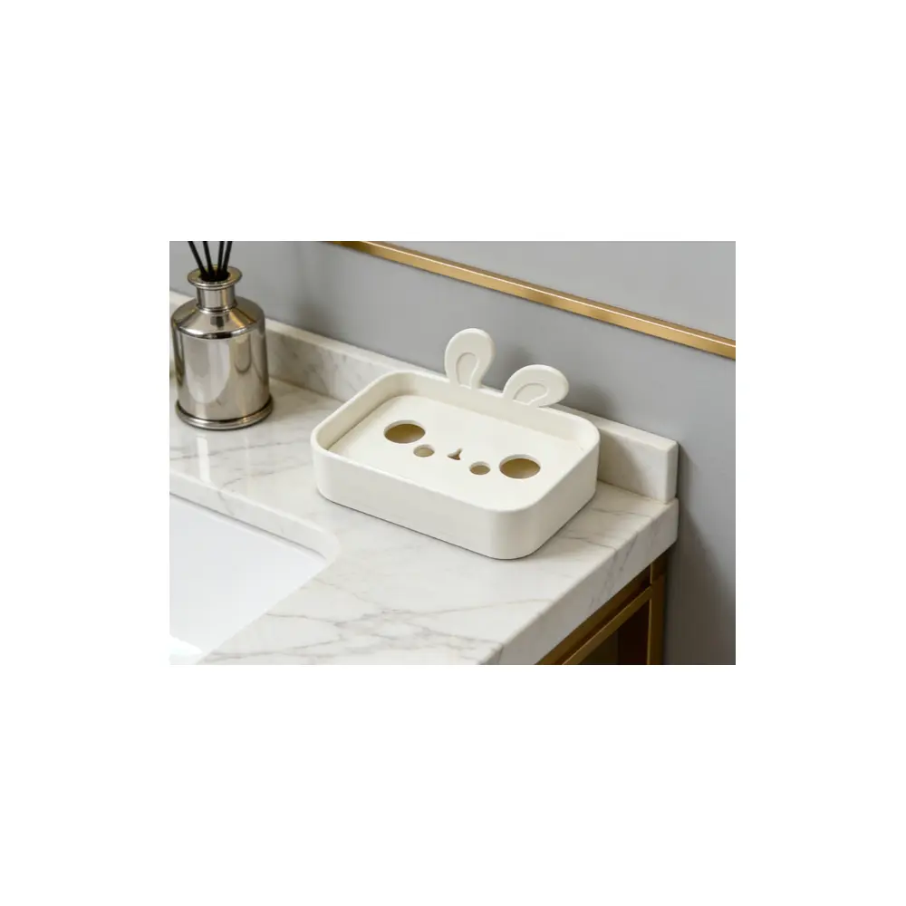 Rabbit Soap Dispenser Box Draining Cute Box Pet Washing Box Multi Functional Bathroom Organizer Toy Box