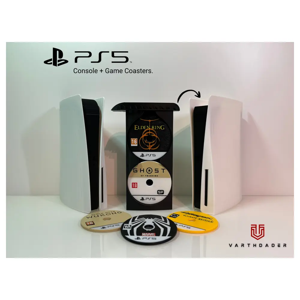PS5 Console Game Coasters Protective Mats Desktop Decor Gaming Accessories Game Collection