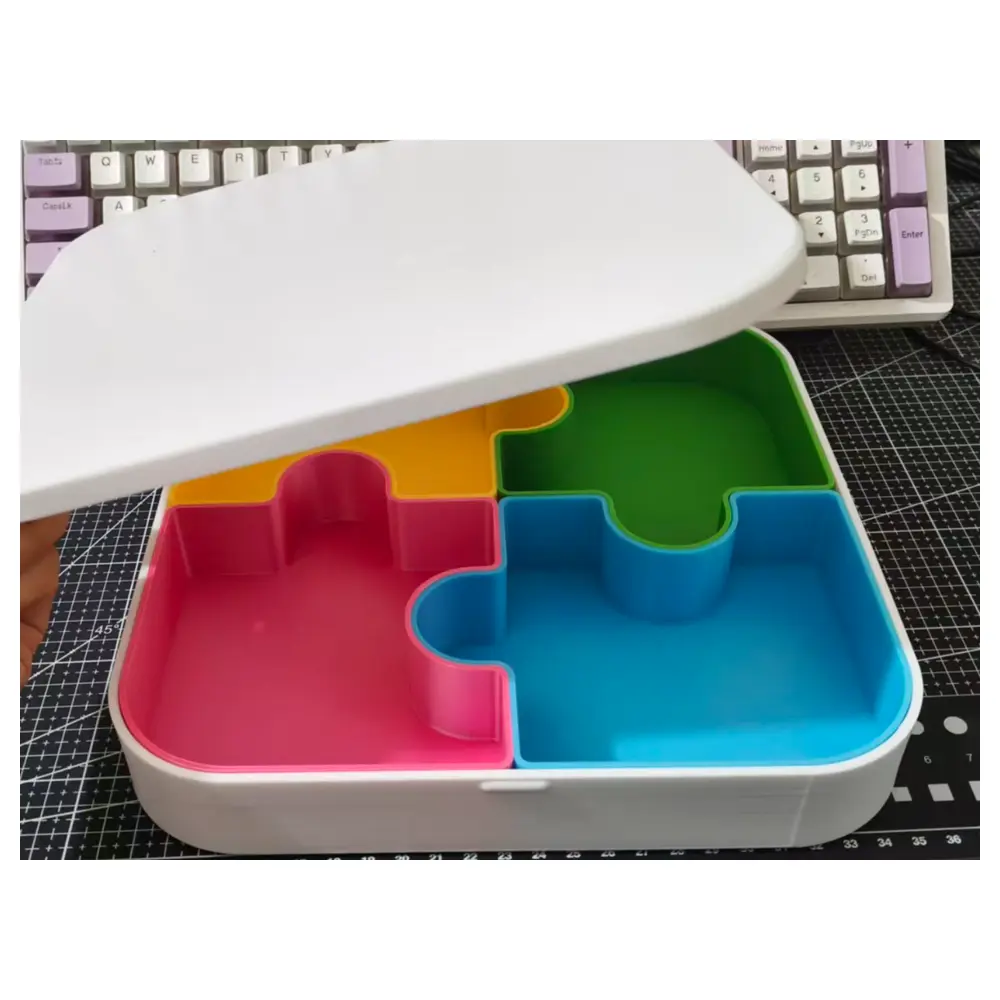 Puzzle Storage Box Toy Organizer Jigsaw Box Brain Teaser Storage Game Box Kids Toy Organizer