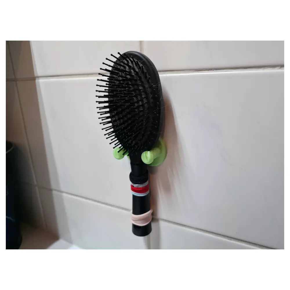 Hairbrush Holder Organizer Storage Rack Bristle Holder Bathroom Shelf Multi Purpose