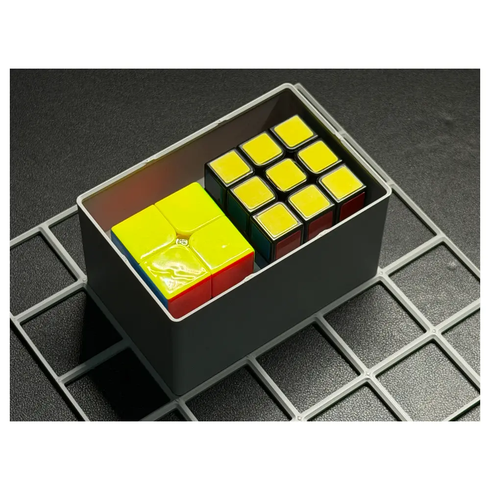 Cube Storage Boxes Stackable Gridfinity 3x3 2x2 Magnetic Tile Storage Parts Organizer Universal