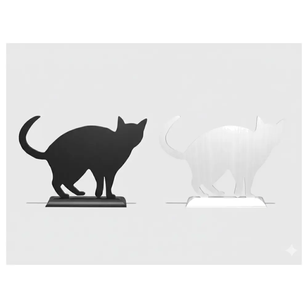 Fashion Minimalist Cat Silhouette Wall Decor Art Print Modern Painting Decorative Artwork
