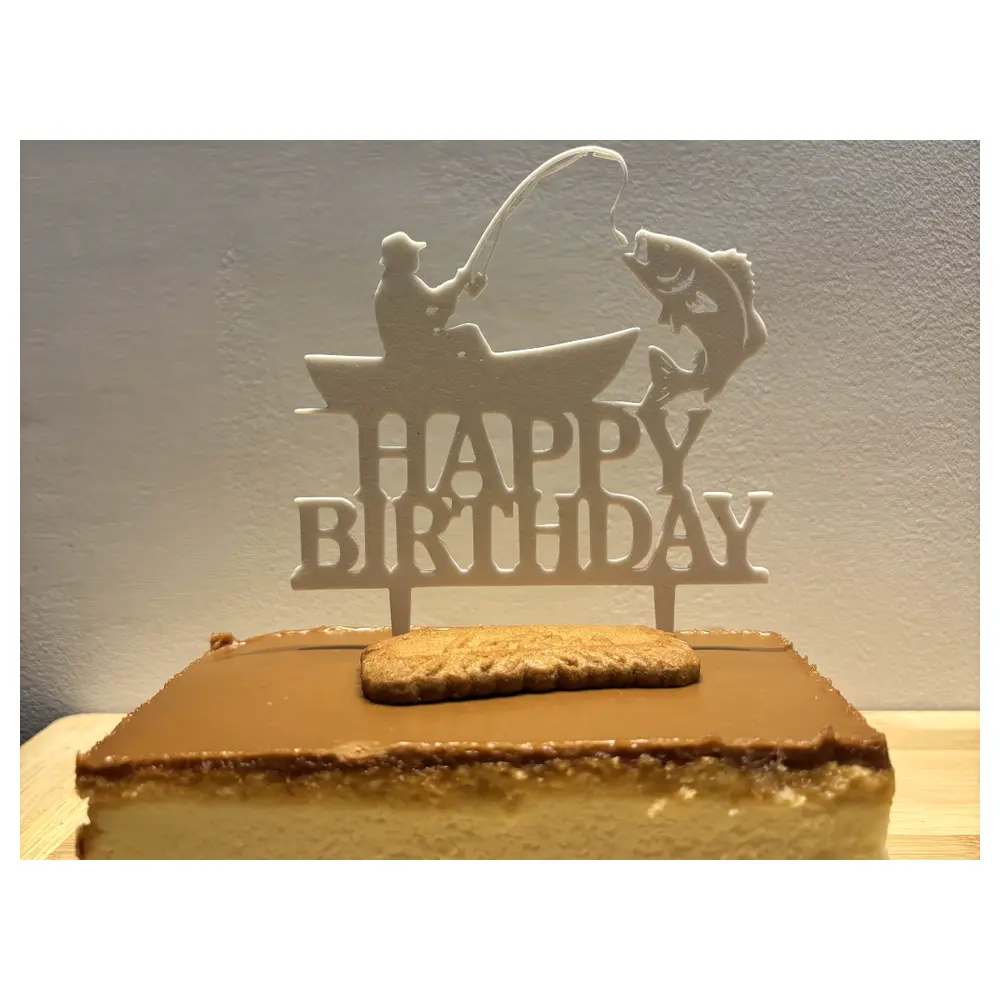 Birthday Cake Toppers Fishermen Cake Decorations Party Supplies Fishing Theme Cake Topper Birthday Cake Accessories