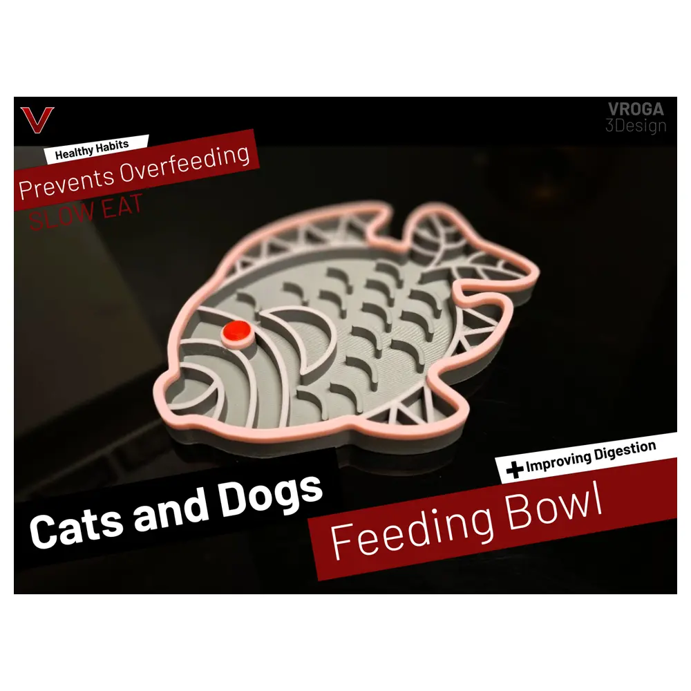 Slow Feeder Bowls for Cats Dogs Slow Feeding Dish Pet Bowls Puzzle Slow Feeder Digestive Health Premium Ingredients