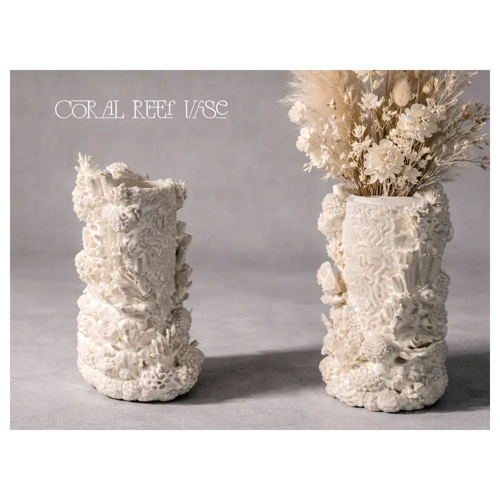 Coral Reef Vase High Detail Decorative Vase Decoration Vase Aquarium Coral Reef Decoration