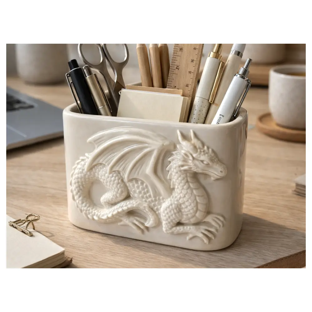 Dragon Relief Desktop Storage Shelf Multi Functional Wall Shelf Decorative Organizer Home Storage Display
