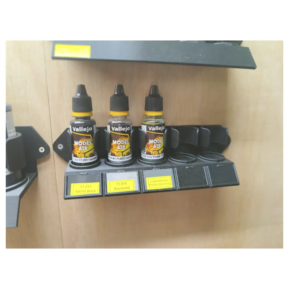 Model Paint Stand Booth Painting Rack Front Label Slot Universal Model Support System