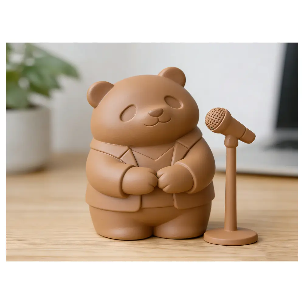 Small Bear Electronic Music Instrument Speaker Microphone Vocal Accessories Recording Equipment Audio Equipment