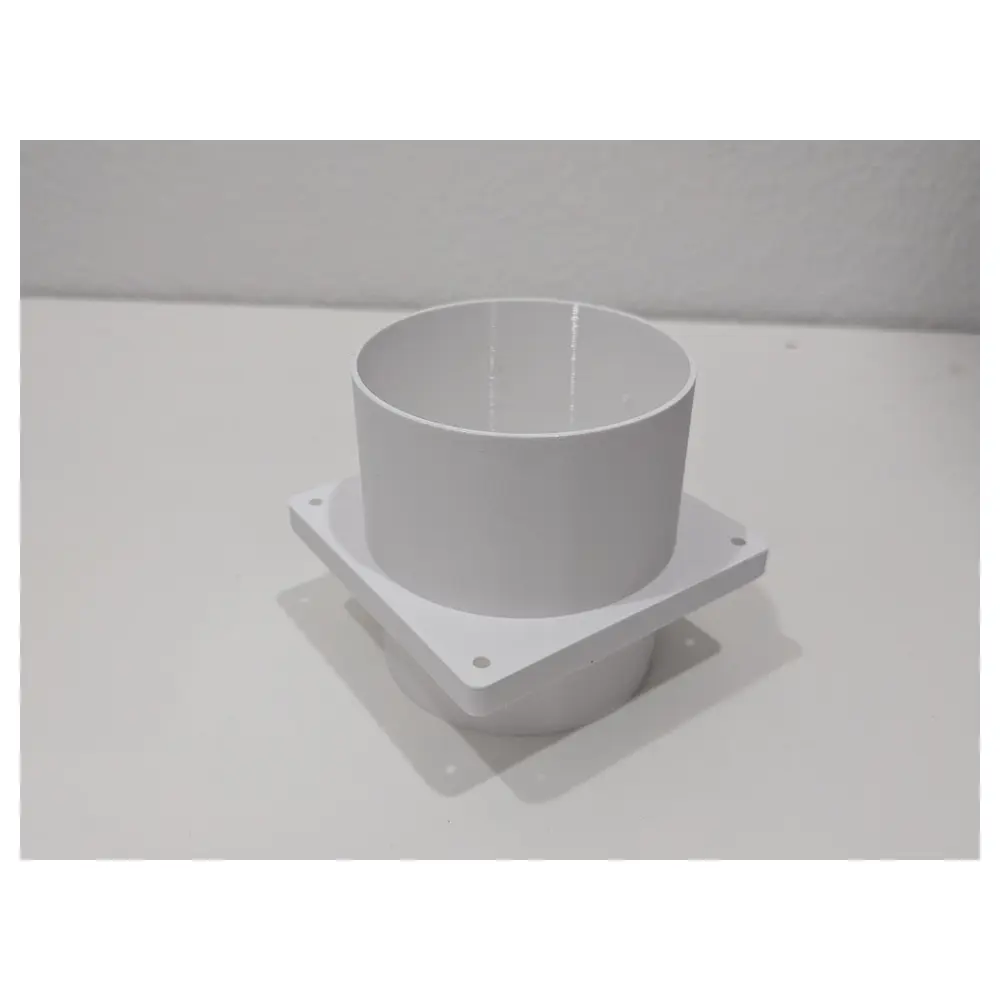 4 Inch Duct Adapter Wall Penetration Sound Dampening Universal Duct Parts Wind Resistance Accessories
