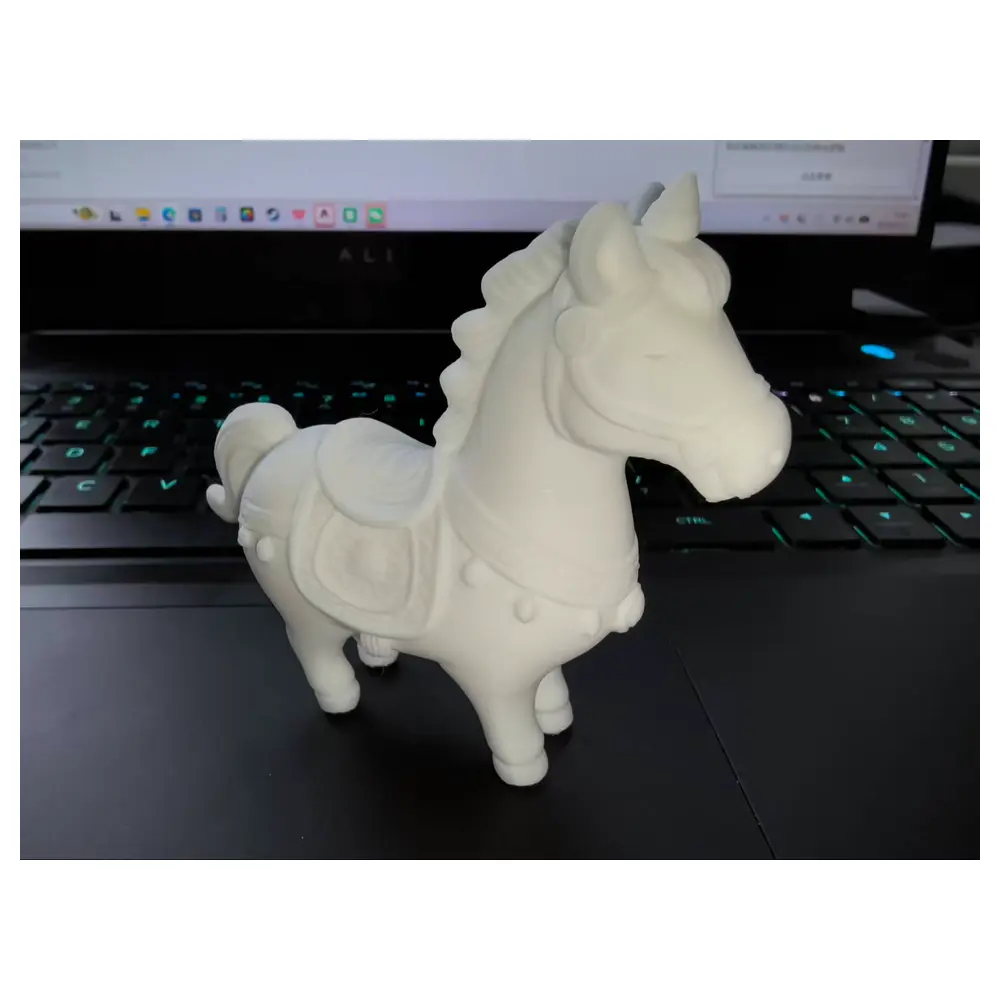 Zodiac Figurine 2024 Pure White Small Decoration Lucky Good Gift Decor