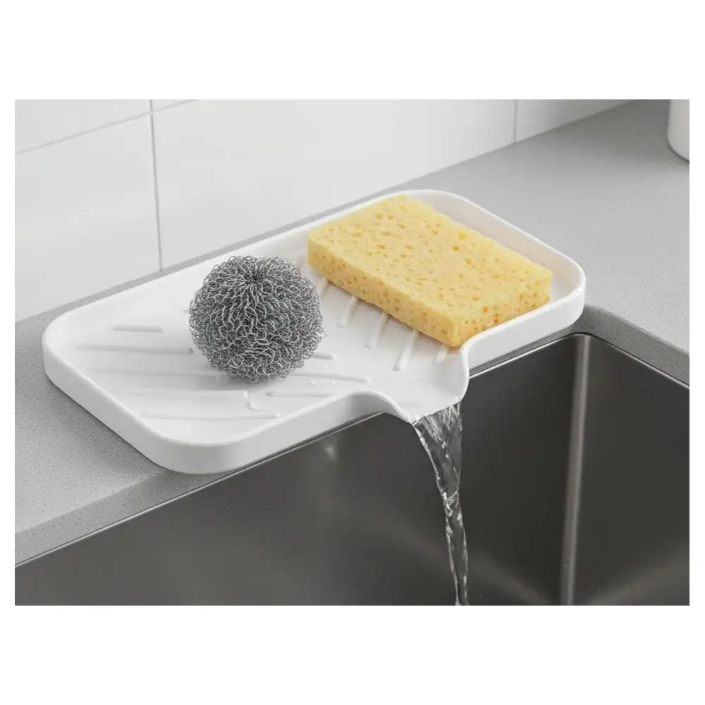 Absorbent Sponge Dispenser Organizer Kitchen Cleaning Supplies Wet Wipe Holder Multi Purpose Home Cleaning Tools