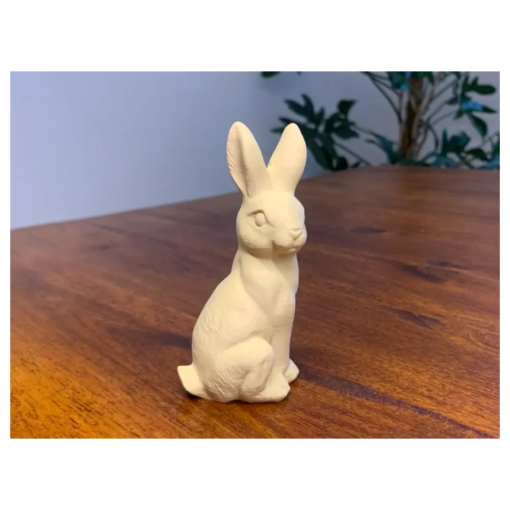 Realistic Resurrection Bunny Sitting Figure Realistic Easter Decoration Toy Creative Gift Surprise