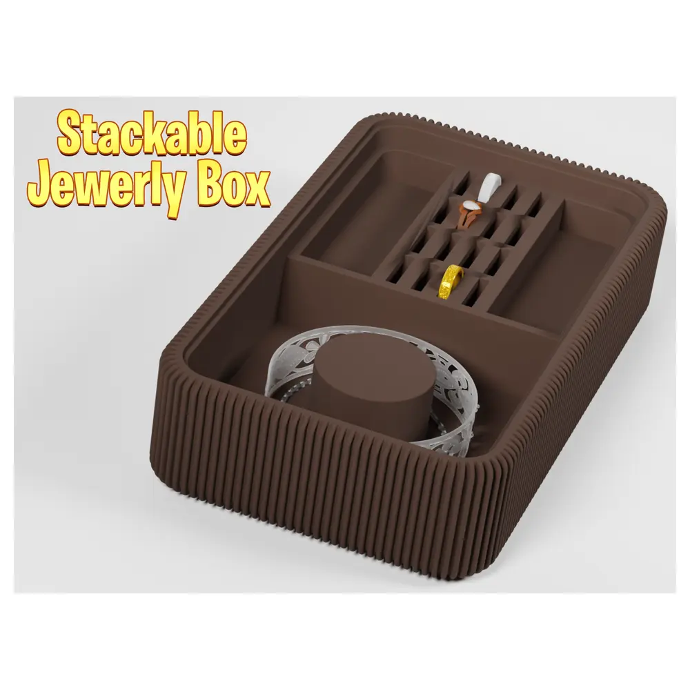 Stackable Jewelry Box Organizer Storage Box Multi Compartment Jewelry Case Box Stackable Storage