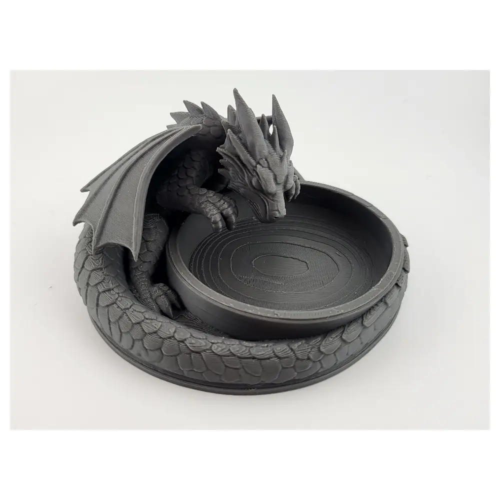 Dragon Ring Dish Incense Holder Base Stone Stand Aroma Burner Tray Dragon Form Accessory Ring Base