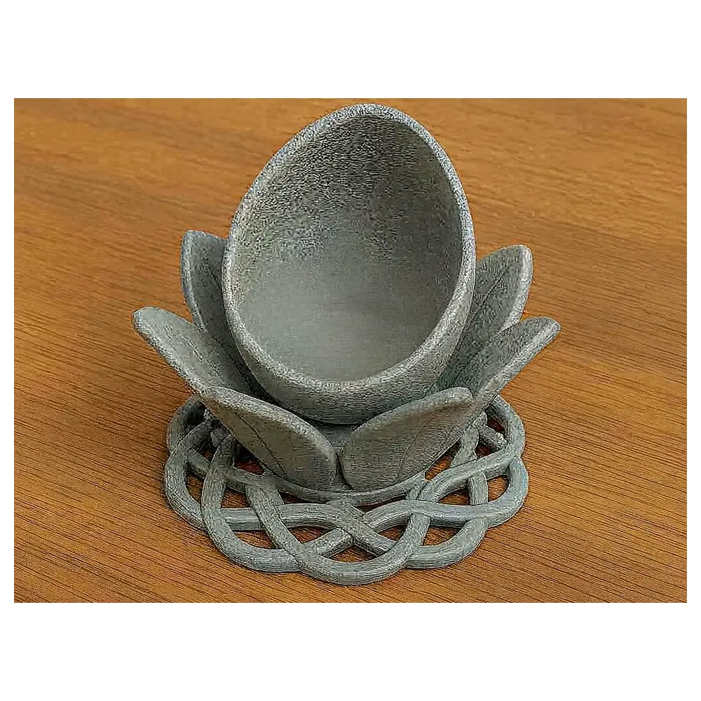 Egg Shape Stand Ceramic Holder Creative Home Decor Egg Shaped Accessory Modern Base