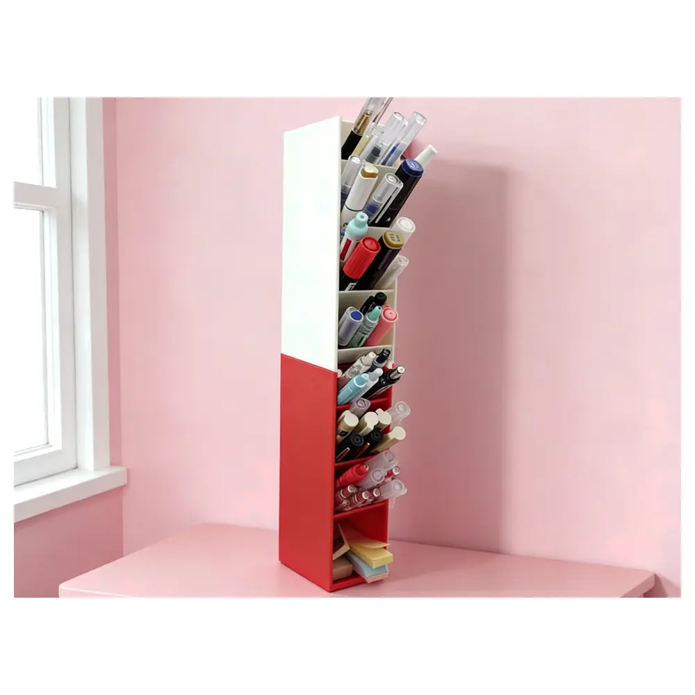 Multi Slot Pen Holder Organizer Stackable Pen Case Accessory Pen Storage Multi Compartment Pen Case Pen Parts