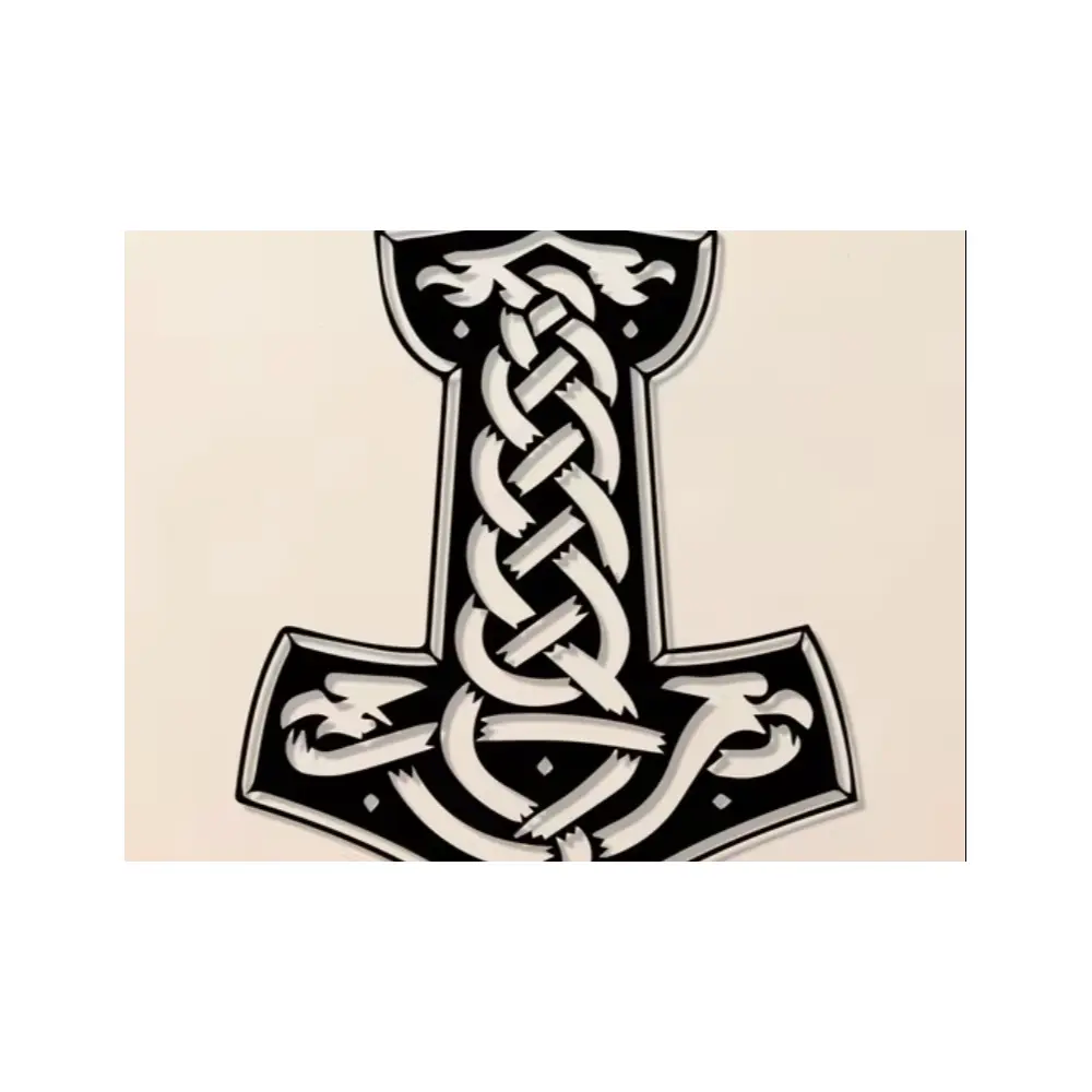 Thor s Hammer Knot Wall Decor Wall Art Universal Decoration Wall Panels Norse Design