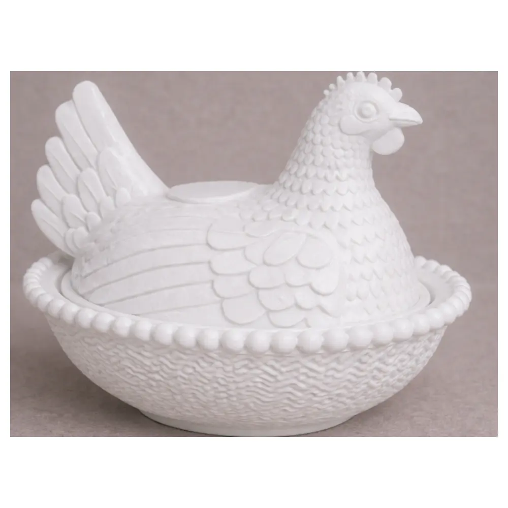 Realistic Chicken Figurine Chicken Pet Decoration Bird Toy Nest Chicken Ornament Bird Display Piece