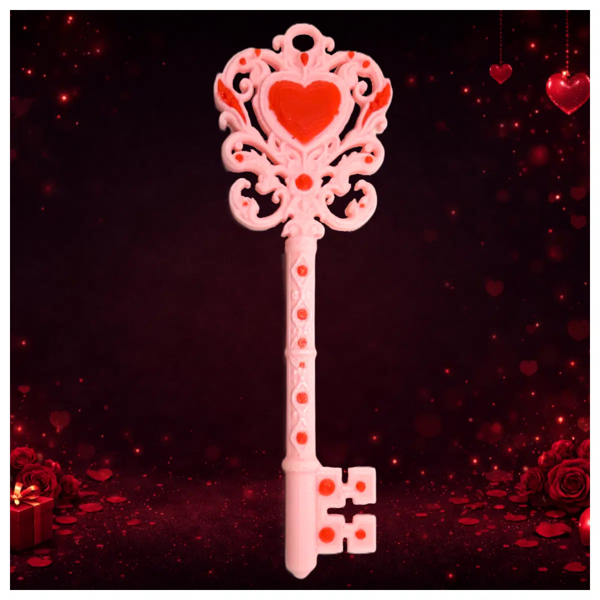 Shaped Keychain Charm Romantic Gift Loving Keepsake Keyring Anniversary Present Special Gift Collection