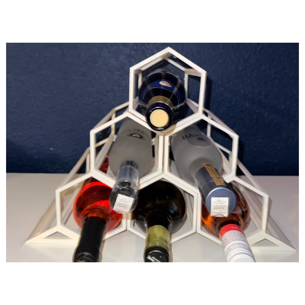 Stackable Hexagonal Wine Rack Beehive Wine Display Shelves Layered Storage Decorative Wine Cabinet