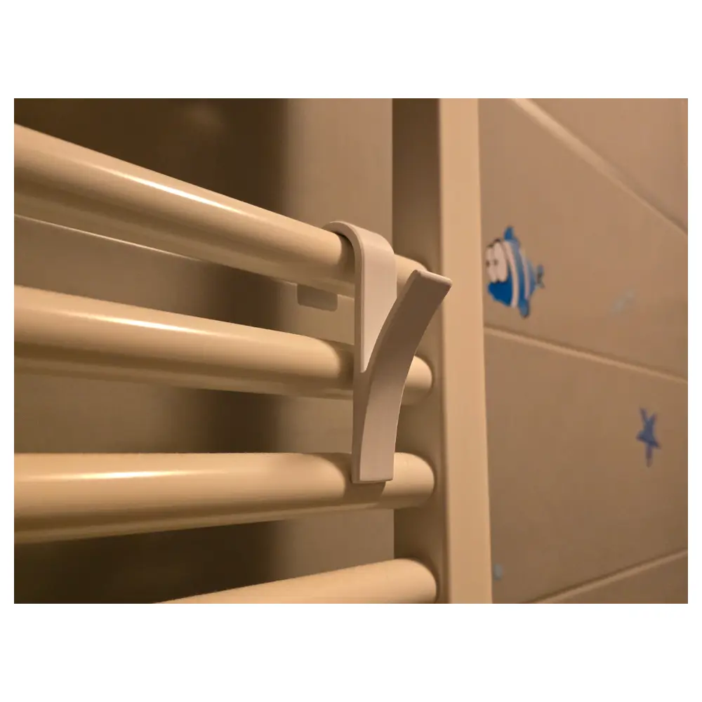 Bathroom Wall Mounted Hooks Radiator Clothes Rack Multi Functional Shelf Proof Rust Proof Bathroom Storage