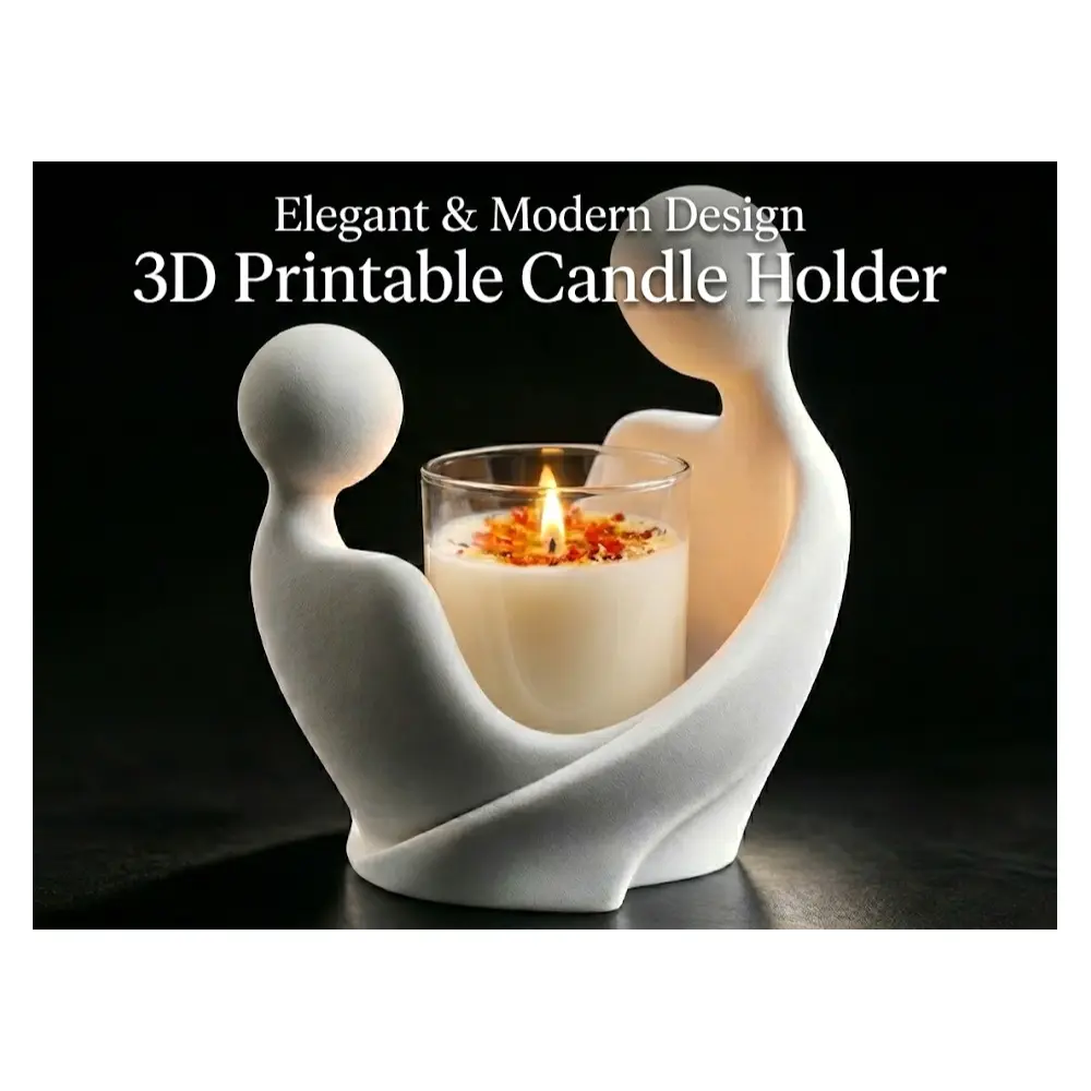 Elegant Sculpture Candle Holder Decor Art Piece Placement Modern New Home Festival Gift