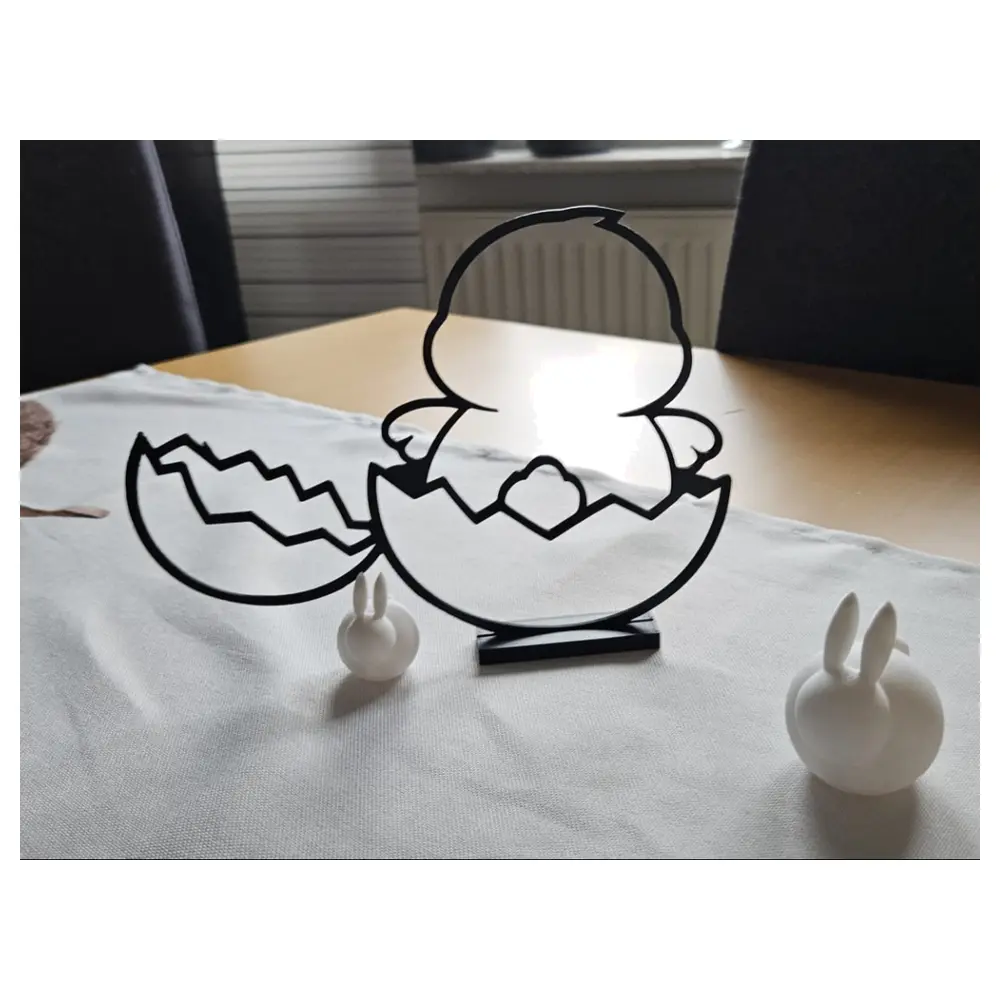 Chicks Hatching Silhouette Easter Decor Desktop Wallpaper Festive Decorations Spring Decor Happy Easter