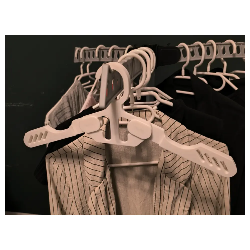 Collapsible Clothes Hanger Space Saving Durable Hanging Rack Organizer Storage Solutions Home