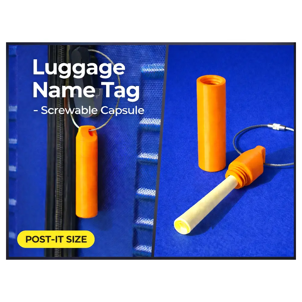 Travel Luggage Capsules Screw Tight Capsules Label Quick Organize Suitcase Items Storage