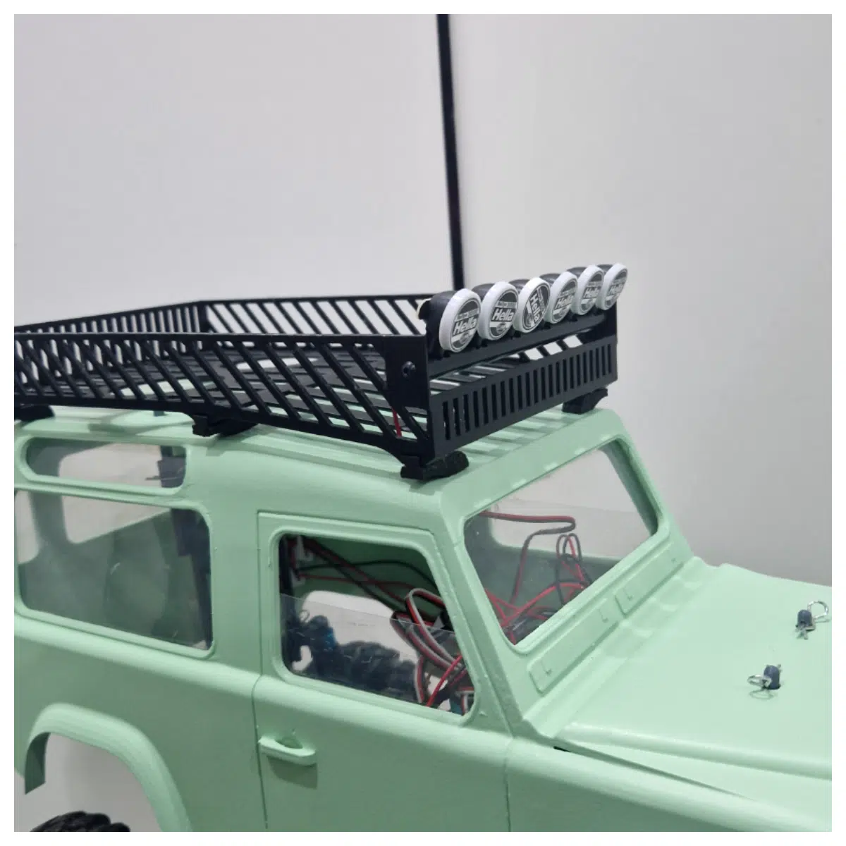 Land D90 Roof Rack 110 RC Outdoor Adventure Accessories Car Top Box Transport