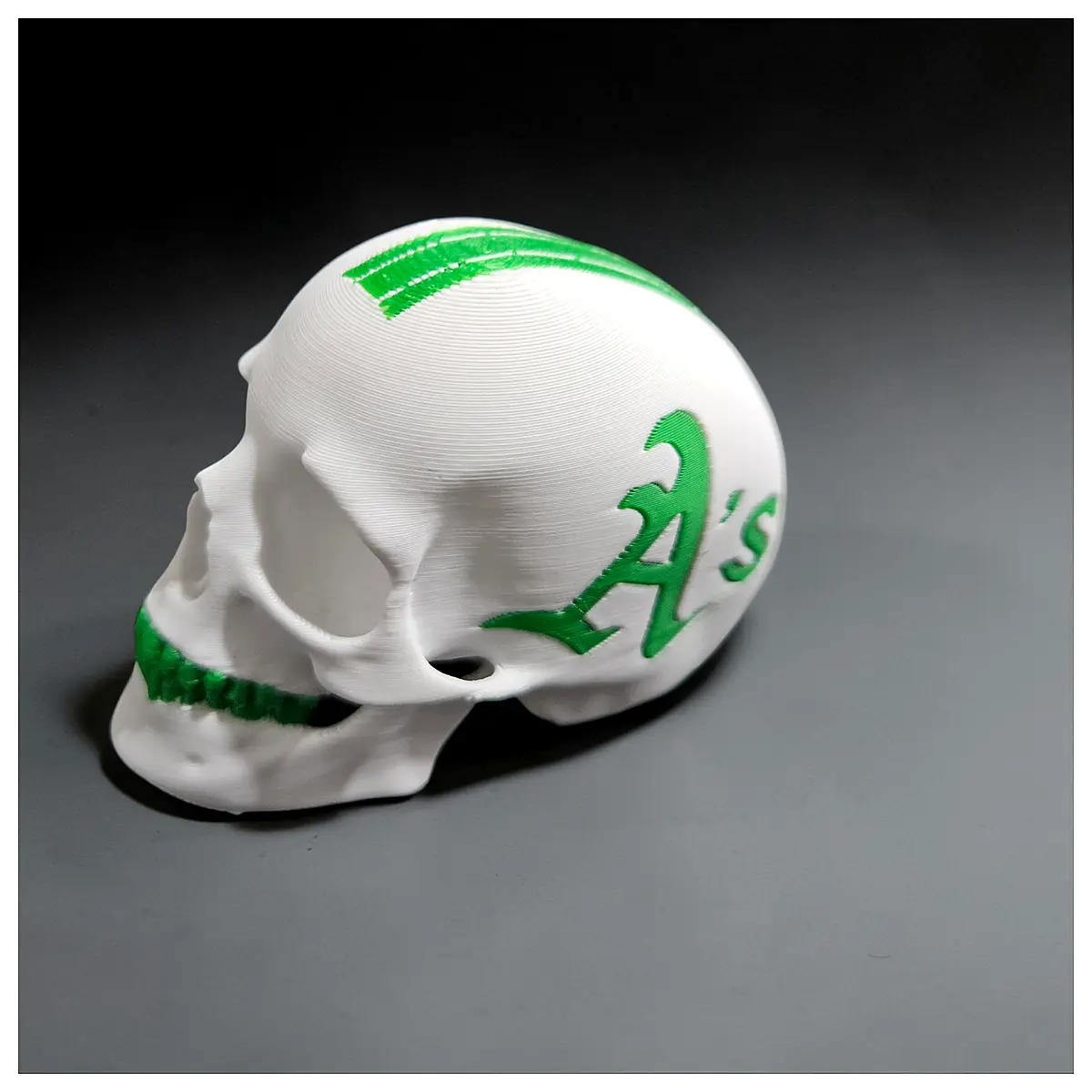Athletics Skull Memorial Collectible Sports Gear Team Gift Bone Model